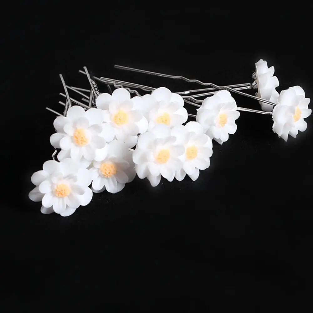 20pcs Bridal U-shaped Pin Metal Barrette Clip Hairpins Rhinestone Pearl Women Hair Accessories Wedding Hairstyle Design Tools