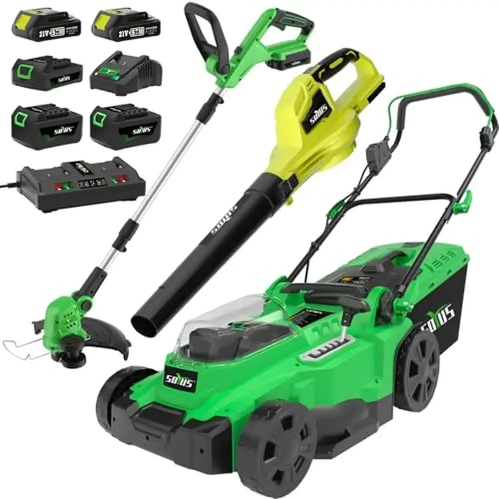 Cordless Leaf Blower 40V Electric Turbo Technology 150MPH Max Wind Speed Adjustable Speed 150CFM 2 Tubes Trimmer Edger 15