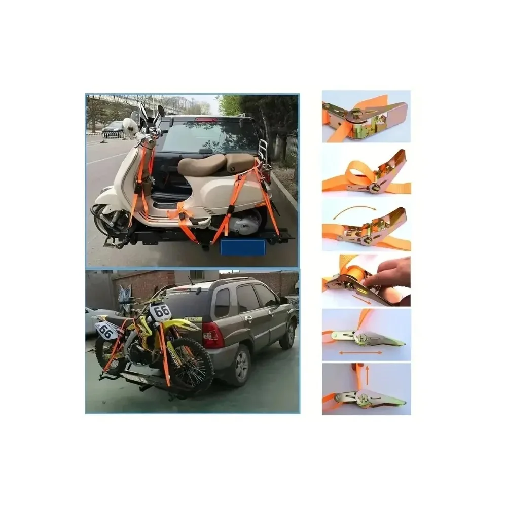 2026!! Truck Cargo Binding with Ratchet Tensioner Tensioner Self-locking Binding Tensioner Fixed Brake Rope Bundle Multi-purpose image 6