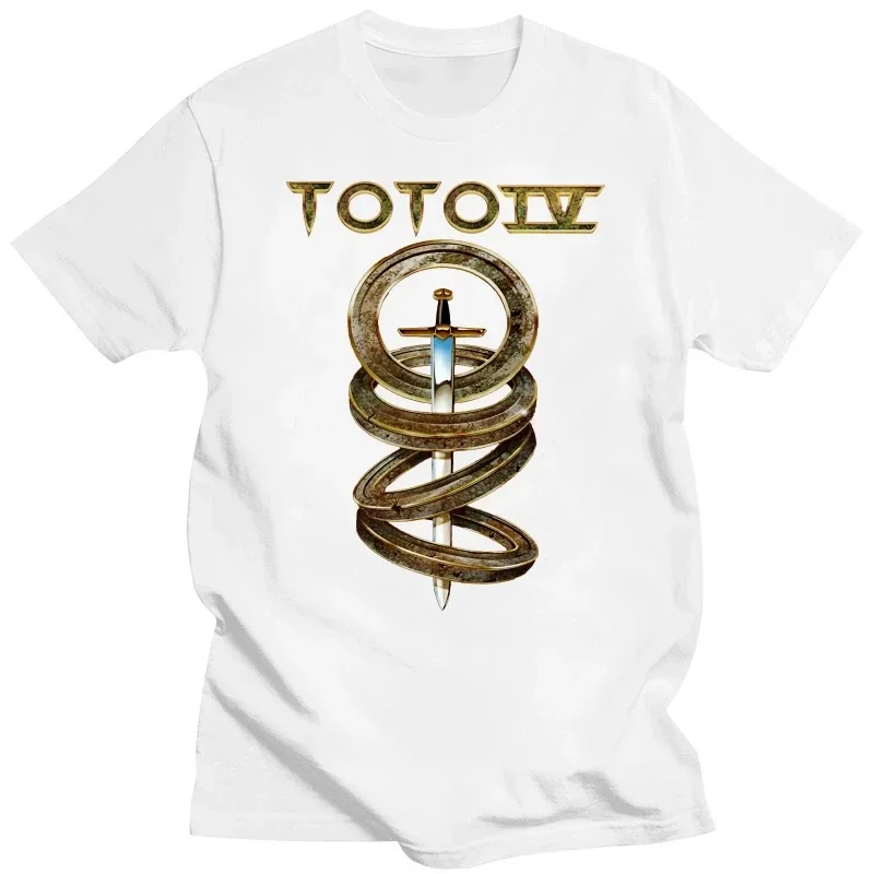 

New Pop TOTO IV Classic Rock Band Print T-Shirt 100% Cotton High Quality Fashion Trend Men's Women's 2024