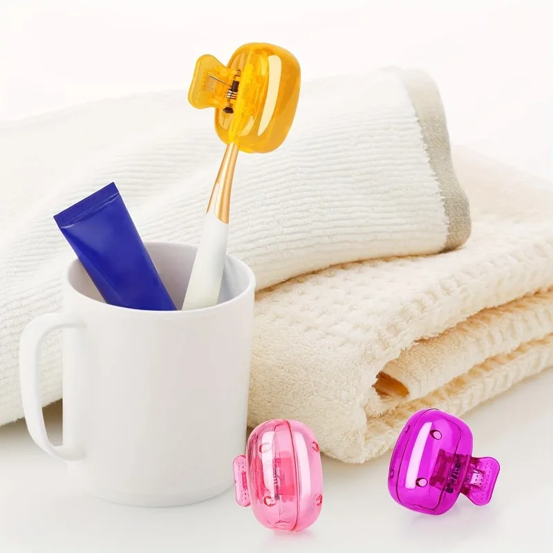 10pcs Portable Toothbrush Head Covers Odorless Dustproof Travel Caps for Home & Personal Care