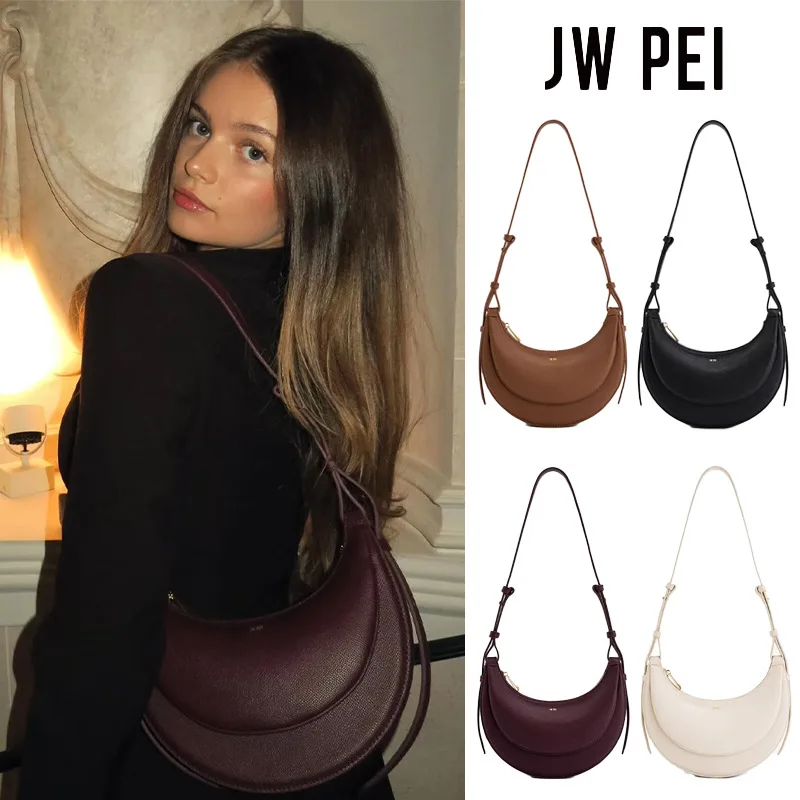 New JW PEI Half Moon Bag Women's Bag Crossbody Bag Commuter Bag Niche Bag Women's Exquisite Underarm Bag