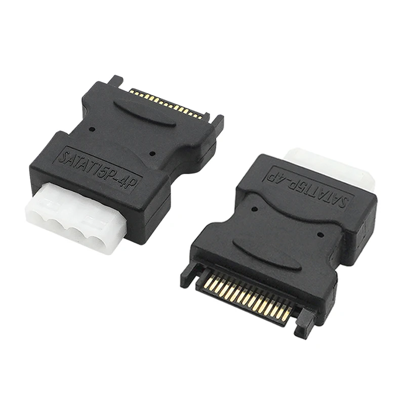 15 pin SATA Male to 4 Pin Molex PC IDE Female Power Adapter Power Hard Drive Adapter