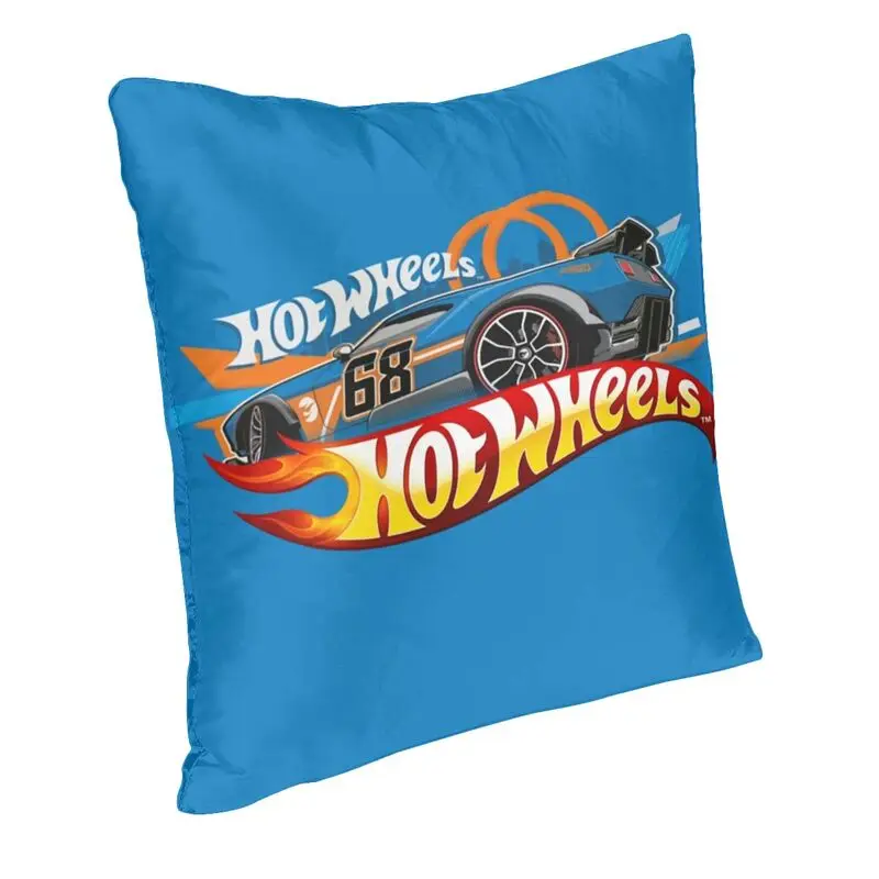 Nordic Hot Wheels Collectors Cushion Cover for Sofa Soft Cartoon Sport Car Pillow Case Home Decorative Pillowcase