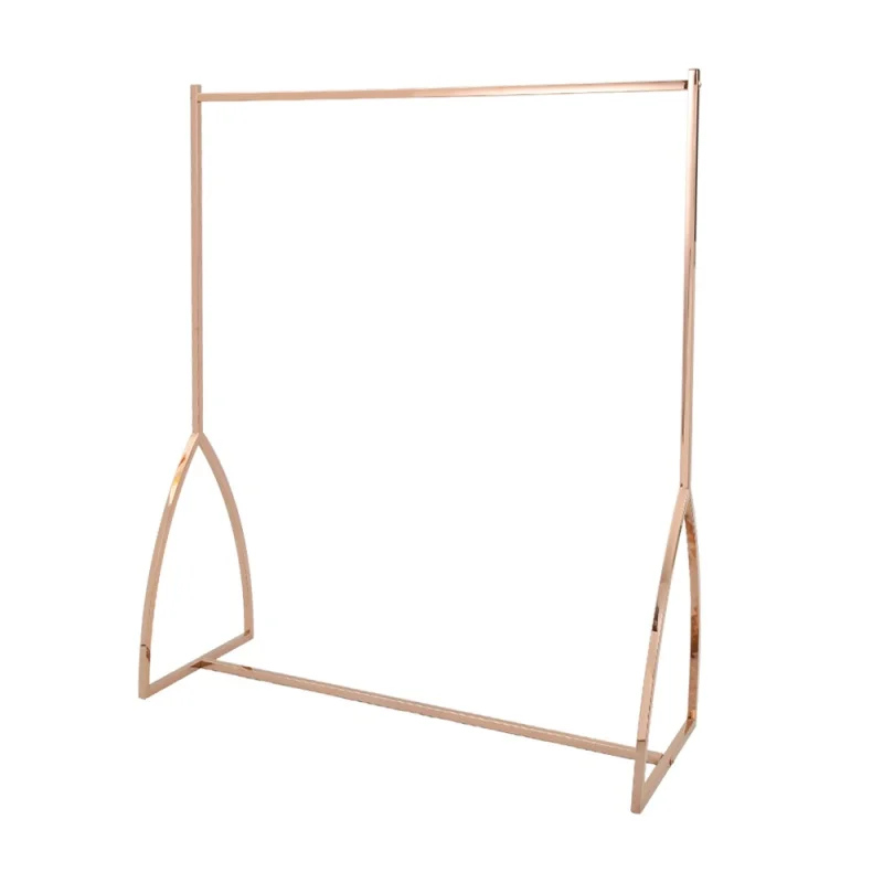 Benutzer definierte, Einzelhandel Bekleidungs geschäft Leuchte Shop Armaturen Innen architektur Messing Kleidung Display Rack