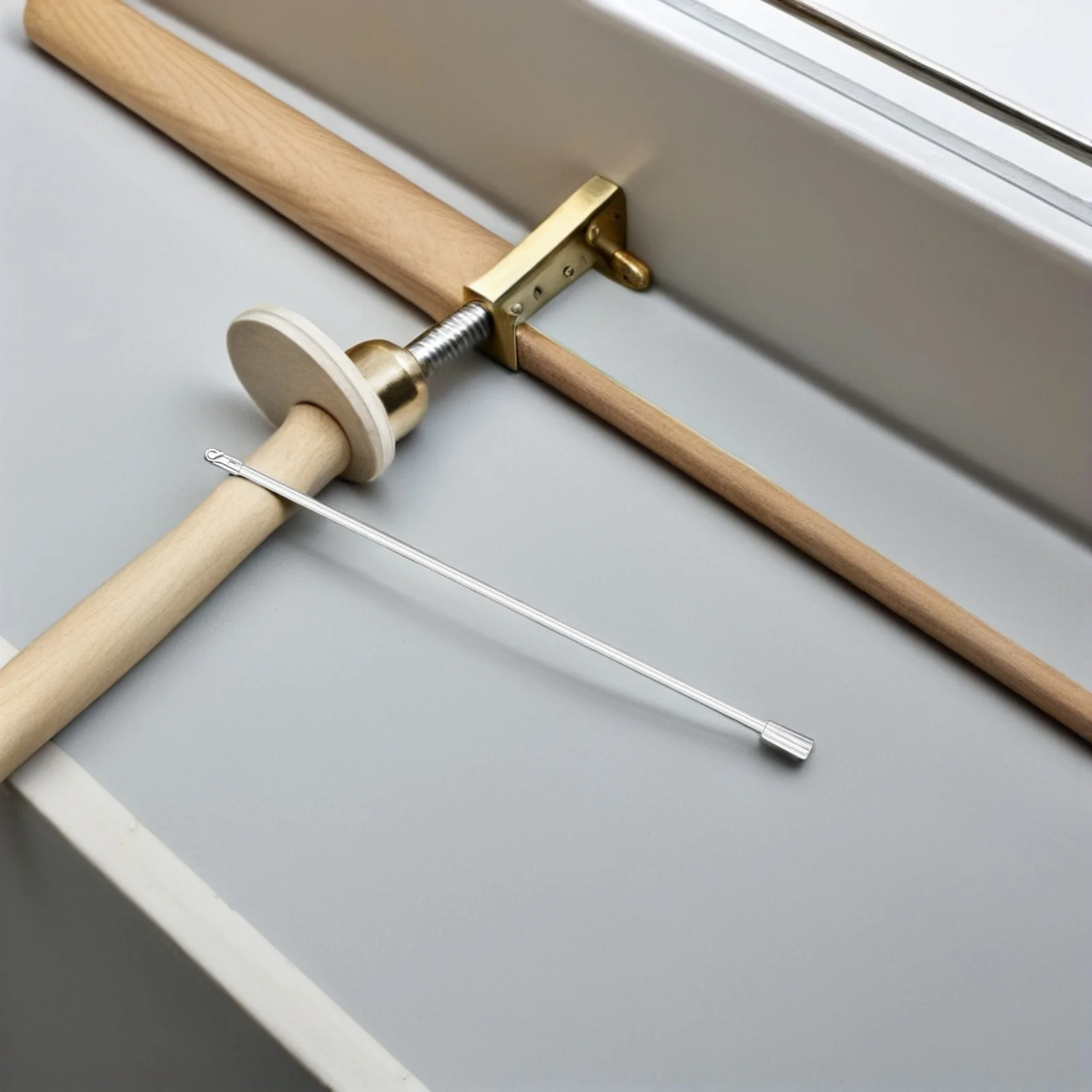 

Drapery Pull Rod 15 Inch Window Shades Clear Tilt Rod Modern Look Versatile Use Blind Stick Curtain Pull Wand Drapery Rods