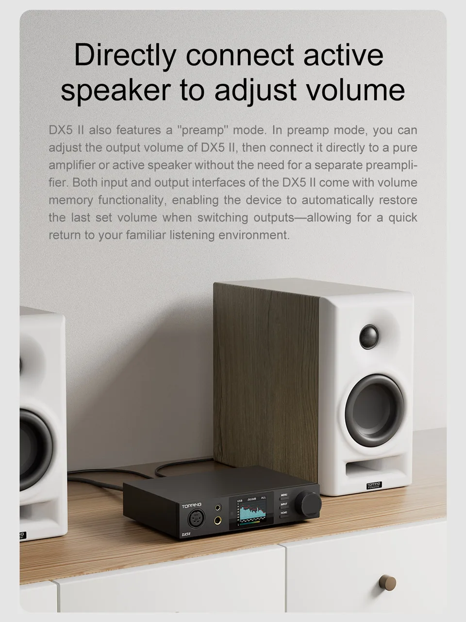 New TOPPING DX5 II Fully Balanced DAC&Headphone Amp Combo ES9039Q2M X2 10-band High-Precision PEQ BT 5.1 Support LDAC
