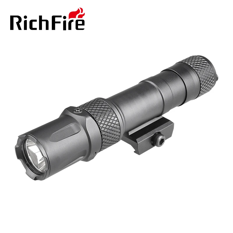 RichFire SFD-092L Rechargeable LED Flashlights 2000LM Super High Optical Weaponlight with Picatinny Rail Mounted for Hunting