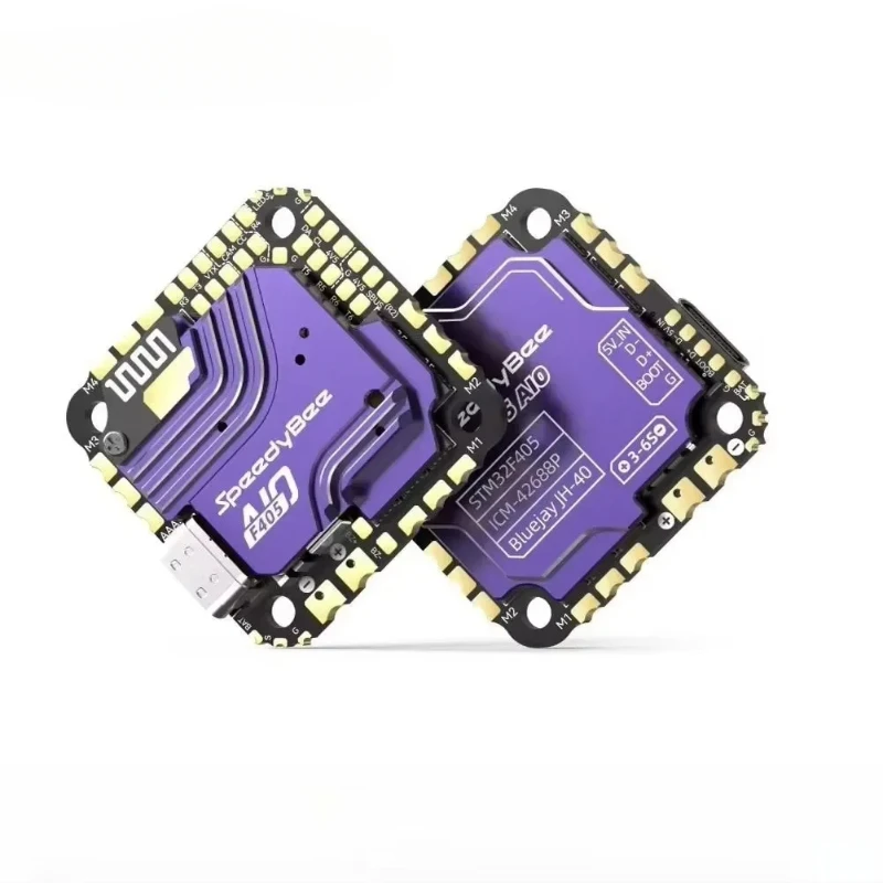 

1pcs/F405 AIO 40A 25.5x25.5 Flight Controller with ICM-42688 Gyro New SPA06-003 Barometer for RC FPV Freestyle Drone