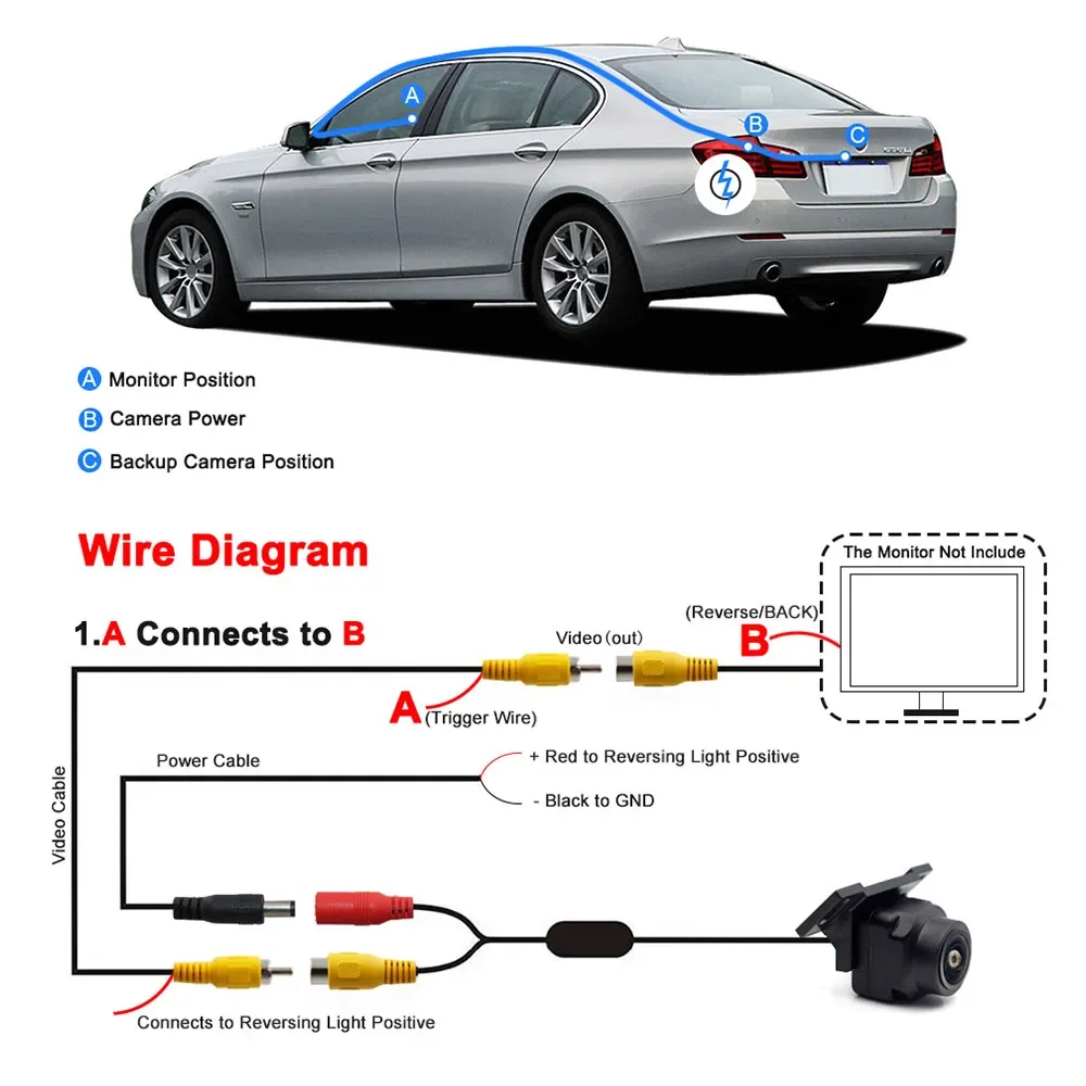 SMARTOUR AHD 1080P CCD CVBS 180 degrees Fisheye Lens Car Front/Rear View Camera Starlight Night Vision Vehicle Reverse camera