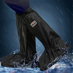 Capa de sapatos reutilizáveis impermeável grossa, Anti-Slip Boot Cover, Motocicleta Ciclismo Overshoes, Chuva de bicicleta, Ao ar livre