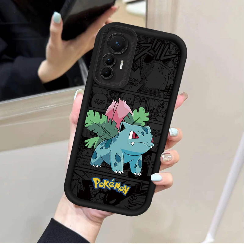 Etui na telefon z motywem kreskówkowego P-Pokémona dla Xiaomi Poco F7 F6 F5 F4 F3 M5s C65 C75 C71 X7 X6 X5 X4 GT X3 NFC M7 M6 Pro 4G 5G, tylna obudowa