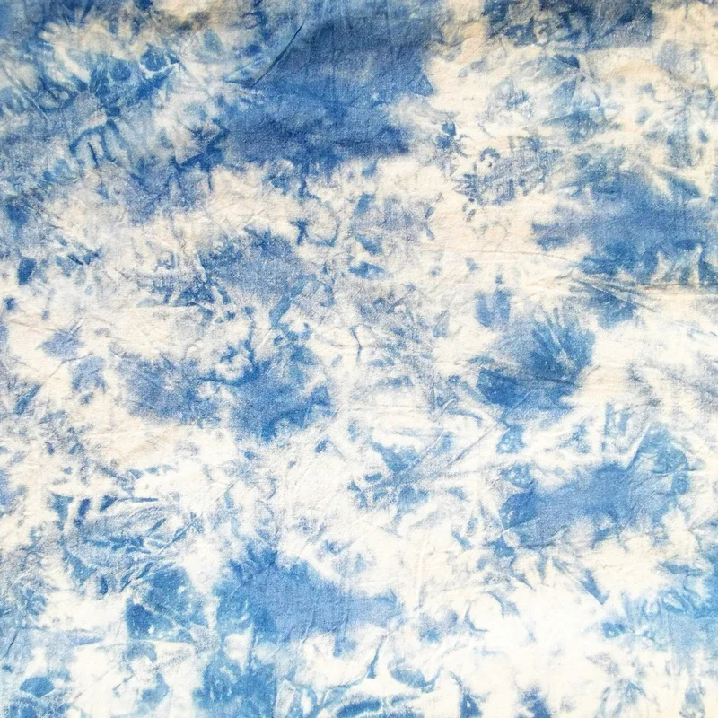 Tie-dyed Fabric Pure Cotton By The Meter for Clothing Dresses Tablecloth Diy Sewing Summer Cloth Patchwork Soft Printed Flowers