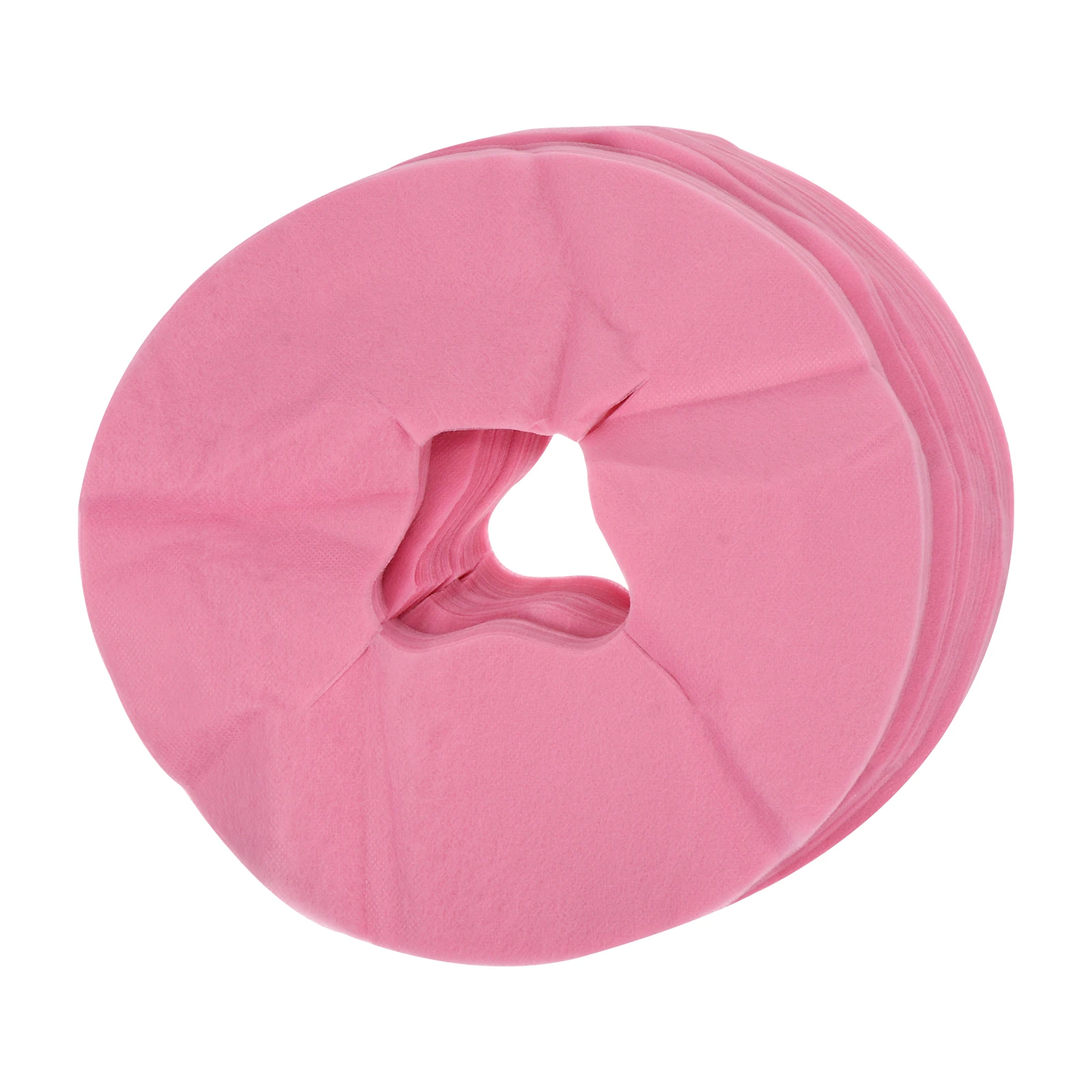 50 قطعة منصات تدليك الوجه القابل للتصرف الجمال حصيرة تنفس غير عصا ل سبا صالون عيادة سرير تدليك غطاء ثقب الوجه منشفة #3