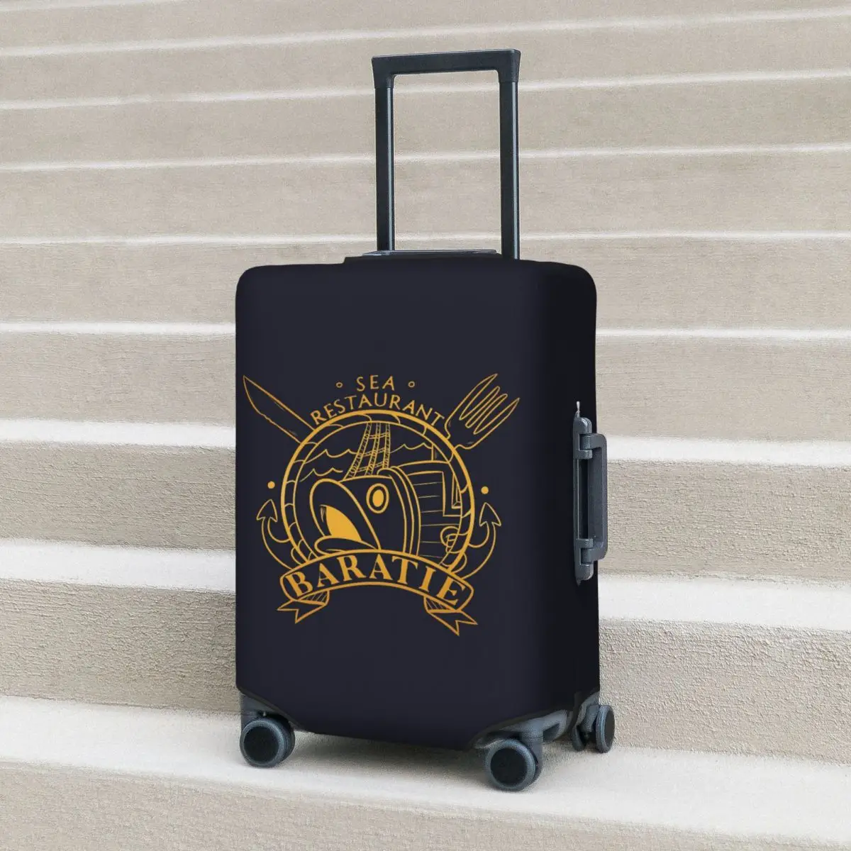 

Baratie Restaurant Suitcase Cover Protection Elastic Travel Luggage Protector Covers for 18-32 Inch