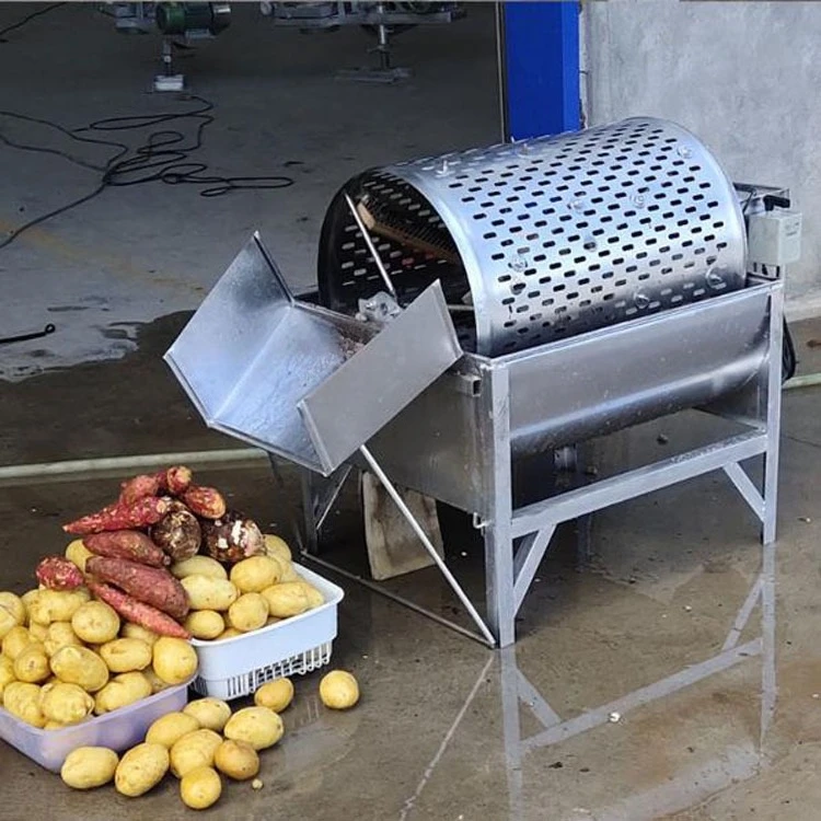 Potato washing machine Household 220v small automatic potato lotus root cleaning sweet potato machine and mud removal machine