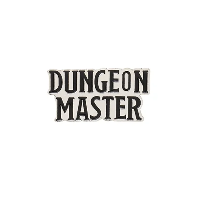 Game Phrase pins DUNGEON MASTER Brooches Badges Cool Punk Dark Style Enamel Backpack pins For Game fans Gifts Jewelry wholesale