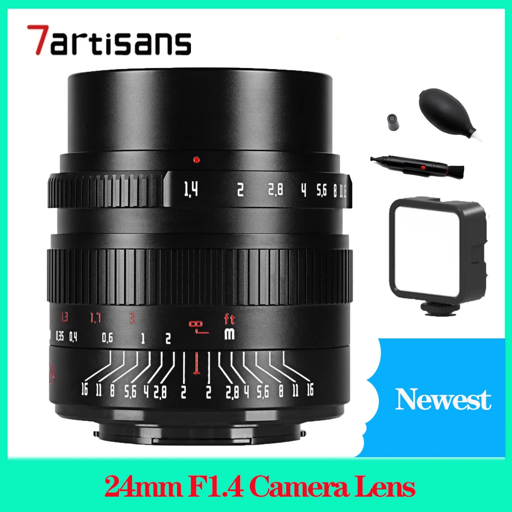 

7Artisans 24mm F1.4 Camera Lens APS-C For Mirrorless Camera with E/FX/M43/Z/EOS-R/EOS-M Mount