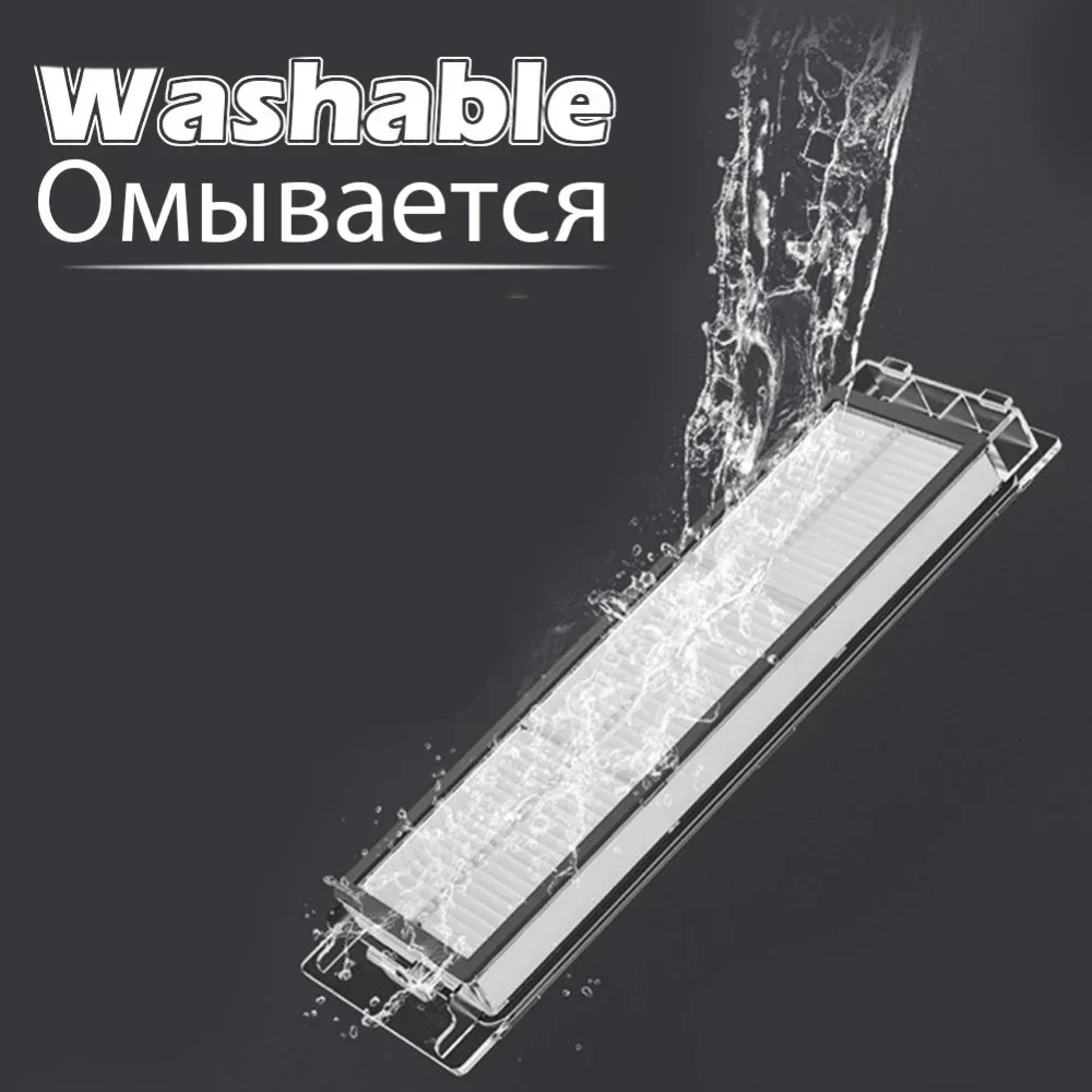New Main brush Washable hepa filter side brush kit for Xiaomi Mi vacuum 1st 1S Robot Roborock S50 S51 S55 S6 T60 T61 T65 parts