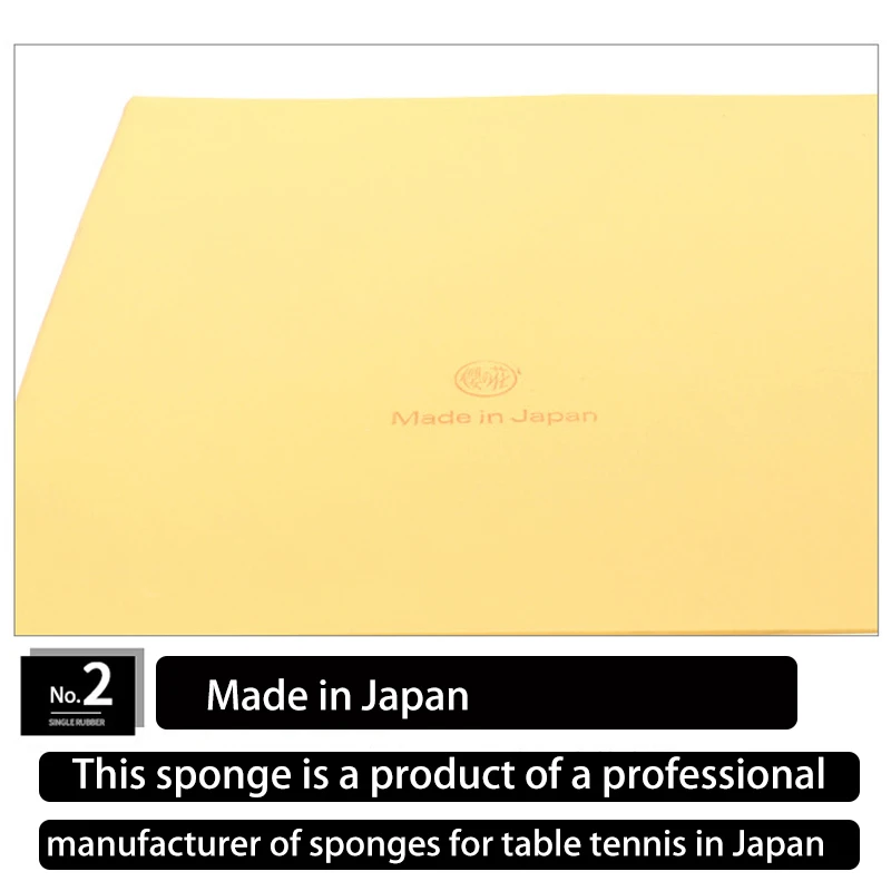 Ultradünner Tischtennis-Gummischwamm KOKUTAKU Zufällige Farbe BLütenkirsche Japanischer Schwamm für Ping-Pong-Gummi 0,6/0,8/1,0/2,1 mm – Detail 9