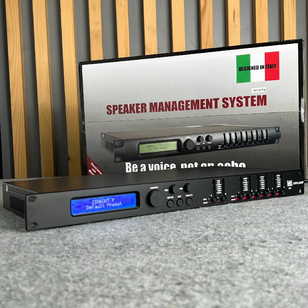 New MARANI DPA260P  2-IN 6-OUT Digital Speaker Management System Equipment Control Remote PC Software EQ with a 11-band