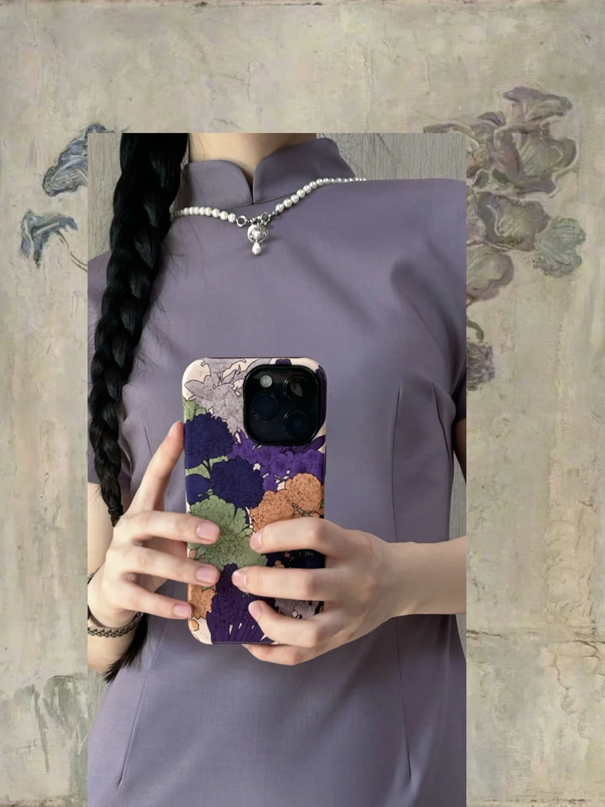 

Xu Zhi Xing ort Sve Dr Slim Fit Morandi Фиолетовая повседневная художественная винтажная длинная юбка китайского бренда весна 2025