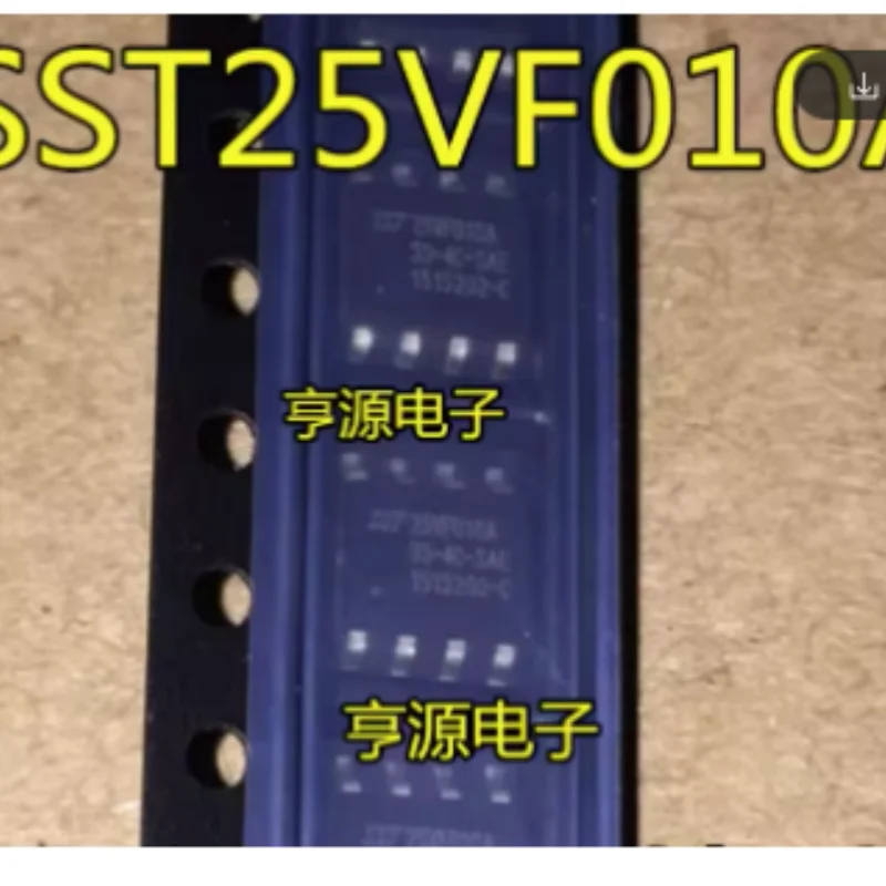 10PCS 100% Original SST25VF010A-33-4C  SPI Flash Memory 1Mb 33MHz SOIC-8