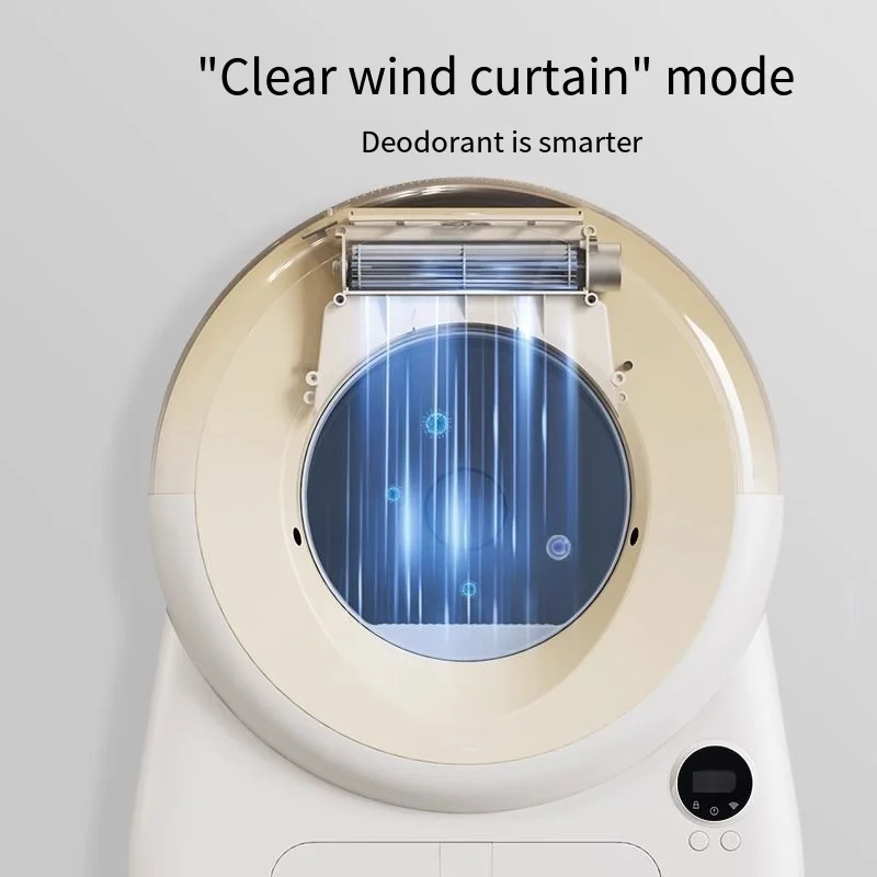 Smart Automatic Cat  Box Self-Cleaning Plastic Automatic Cat Toilet with App Remote Control