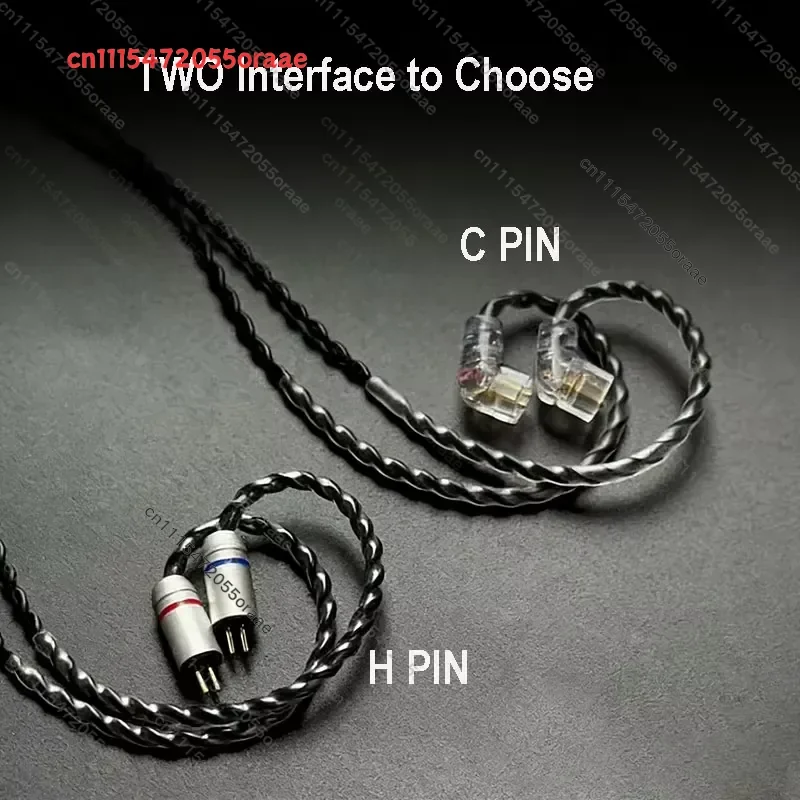 JT2 Digital Decoder Earphone Cable 0.75 0.78 4Strands OFC Copper High Resolution DAC Chip Type C Interface with Microphone