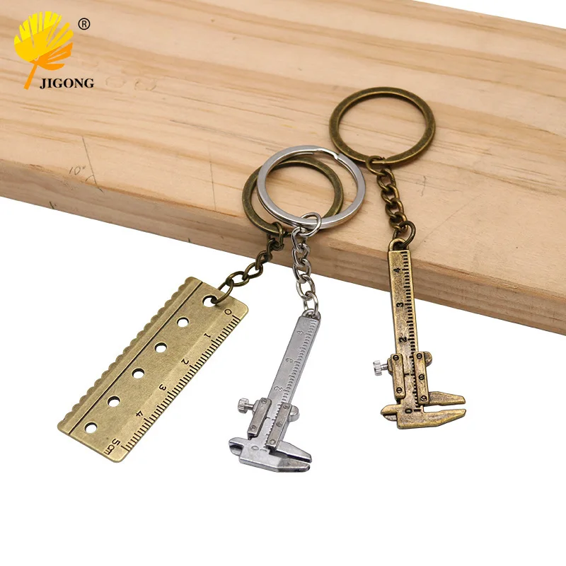 Keychain Mini Vernier Caliper Portable Tool, Zinc Alloy Keychain/Chain Tool, Practical Pendant