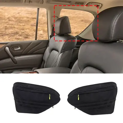 For 2012-2024 Infiniti QX80 For Nissan Patrol Y62 Car Trunk side window storage bag Multifunctional storage bag Car Accessories 10 best sales nissan patrol y62 accessories - №8