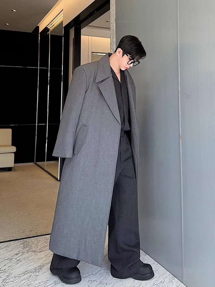 

Зимняя утепленная удлиненная куртка-ветровка из хлопка без пуговиц для мужчин: модная, повседневная, теплая, молодежная, активная