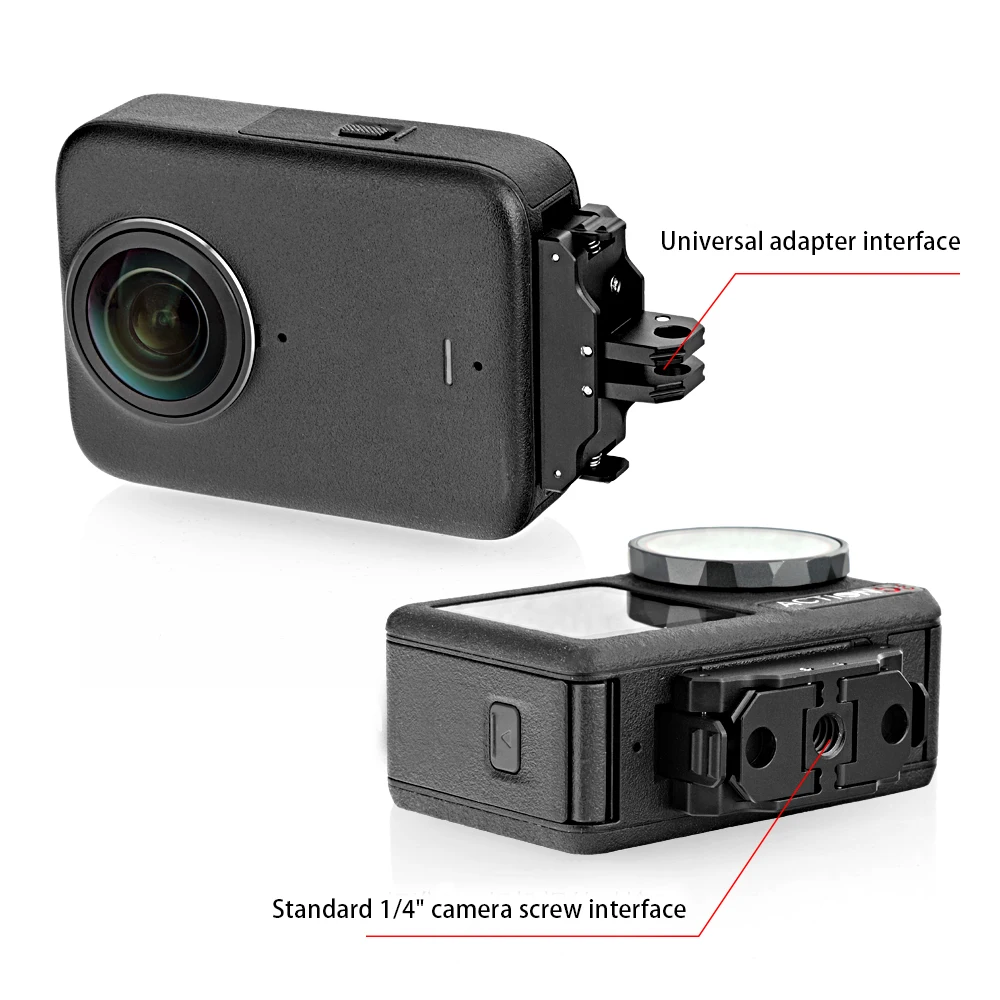 Para dji osmo 360 montagem de extensão de câmera, base de montagem de câmera magnética com furo de parafuso de 1/4 Polegada liberação rápida e dobrável