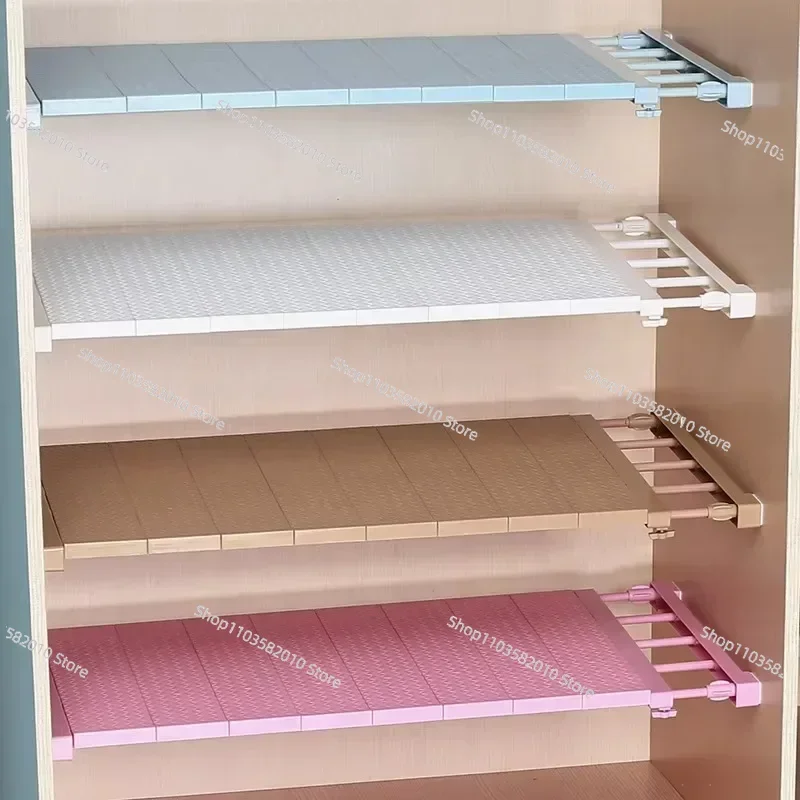 Multi-Function No Punch Widened Wardrobe Divider - Layered Closet Storage Rack Partition