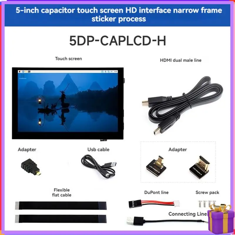 

Advanced 5Inch Capacitive Touch Screen IPS 1024X600 HD -Compatible For Raspberry Pi/Jetson Series Motherboard/PC Screen