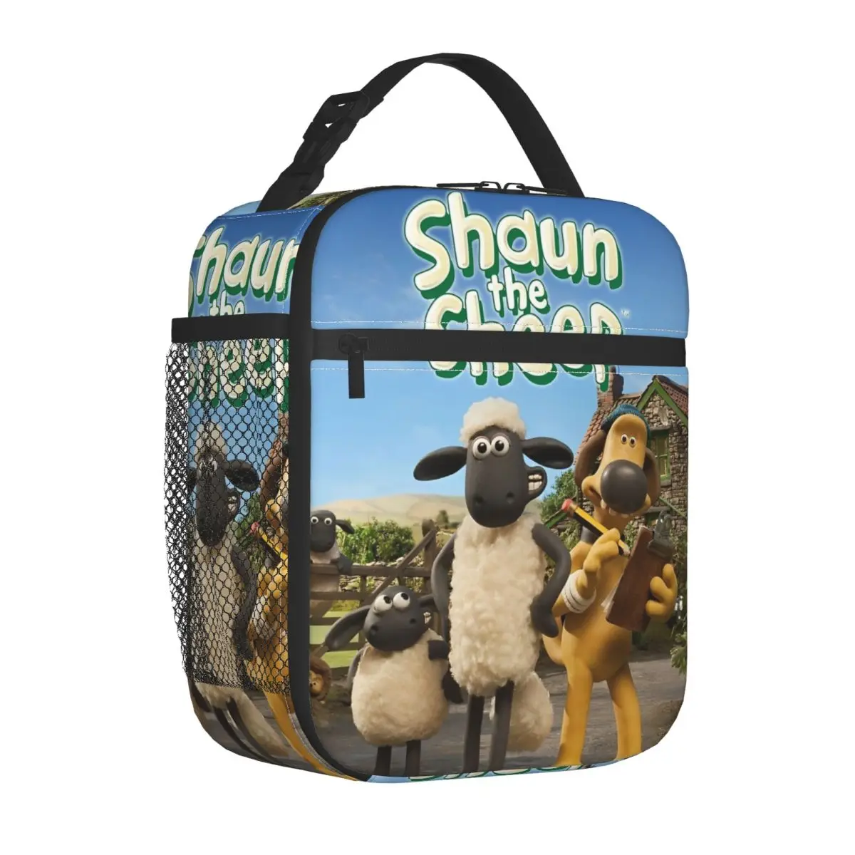 

Shaun The Sheeps 2007 Animation Seasons Insulated Lunch Bags Portable Reusable Cooler Bag Lunch Box Tote School Men Women