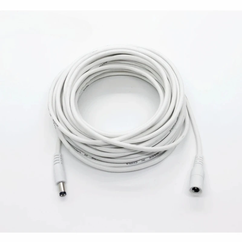 

2PCS All Copper DC5.5*2.1mm Male to Female Power Cable for Surveillance Camera Street Solar 12V Extended Extension Cord