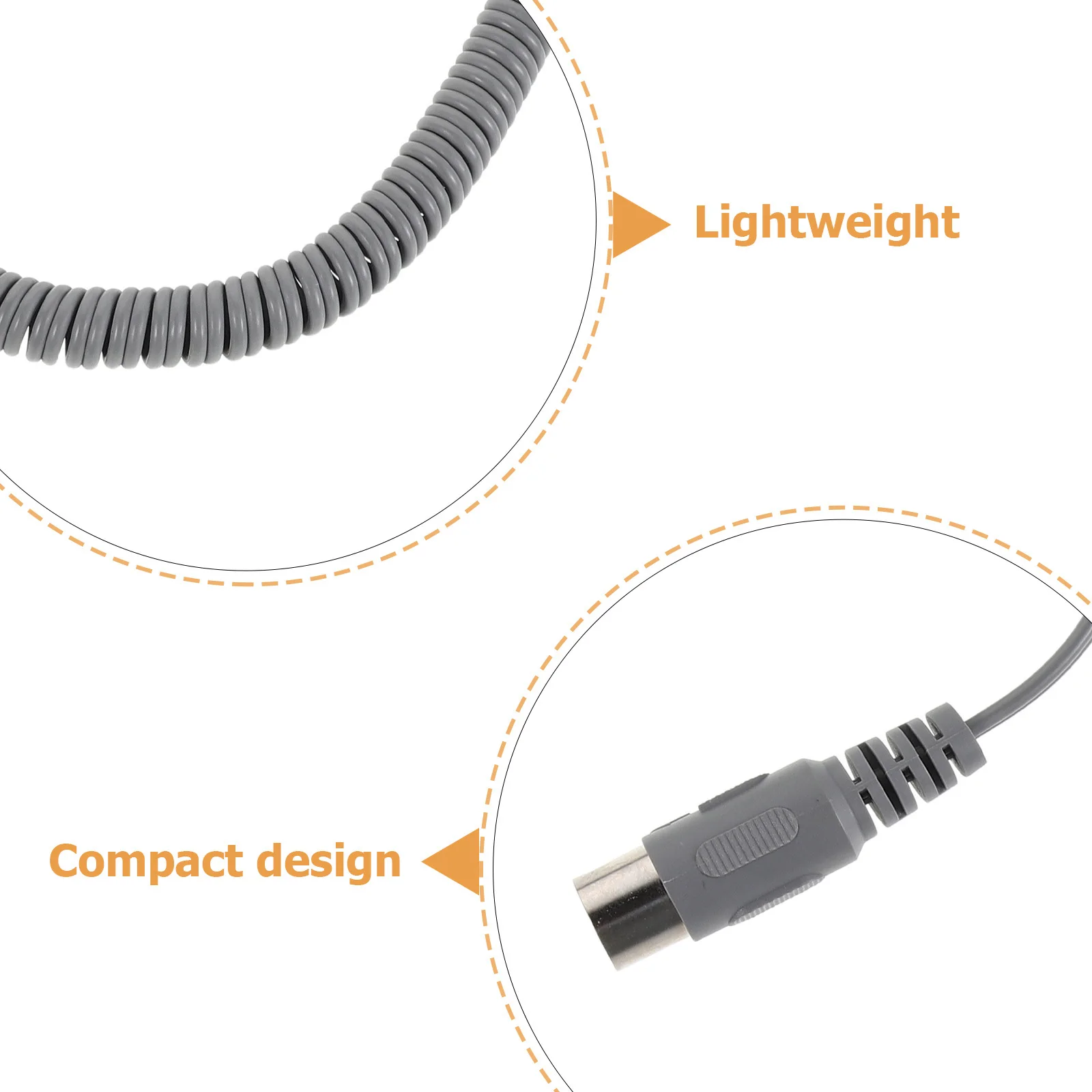 2pcs Drill Motor Cord Replacement Gray 30000Rpm High Speed Compatible With Electric Drill Machine Nail Machine Accessories -