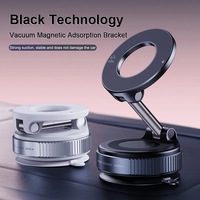 K007 Ultra Strong Magnetic Car Phone Holder Foldable Design 360° Adjustable Vacuum Mount for Car Desk Bathroom Universal Use
