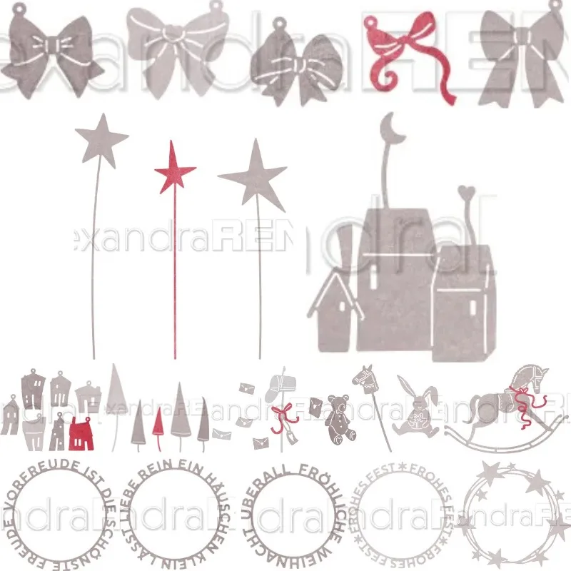 rocking horse friend Metal Cutting Dies Scrapbook Diary Decoration Stencil Embossing Template DIY Greeting Card Handmade 2025