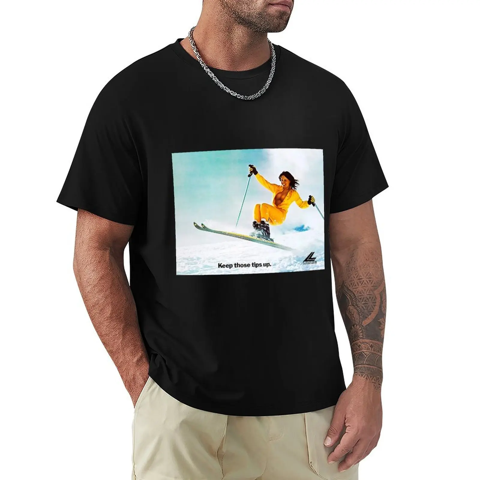 

Ski Girl vintage T-Shirt summer tops vintage anime shirt mens graphic t-shirts big and tall