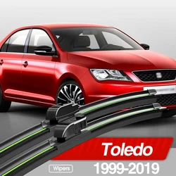 For Seat Toledo MK2 MK3 MK4 1999-2019 Front Windshield Wiper Blades 2pcs Windscreen Window Accessories 2000 2004 2009 2016 2018