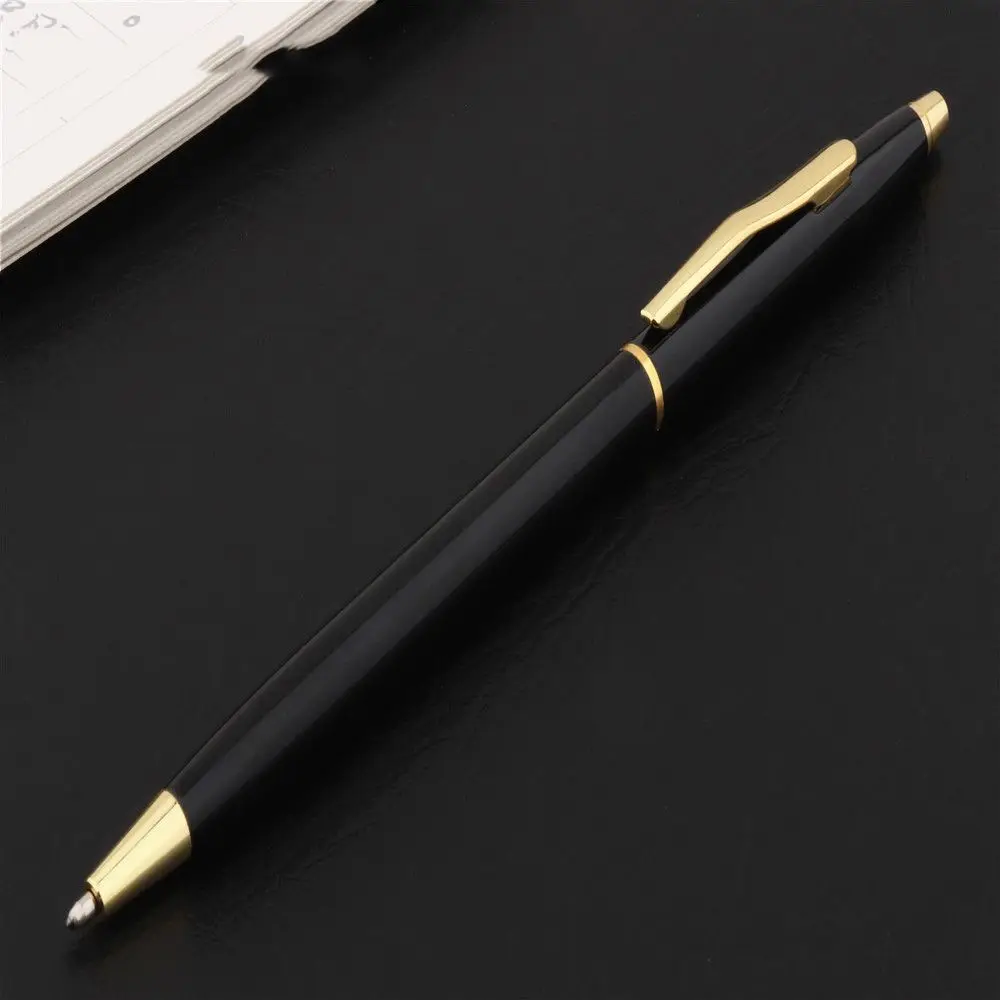 Fast Drying Golden Wist Wave Pattern Kids Gift Writing Tools Stationery Business Gel Pen Ballpoint Pen Metal Pen Sign Pen