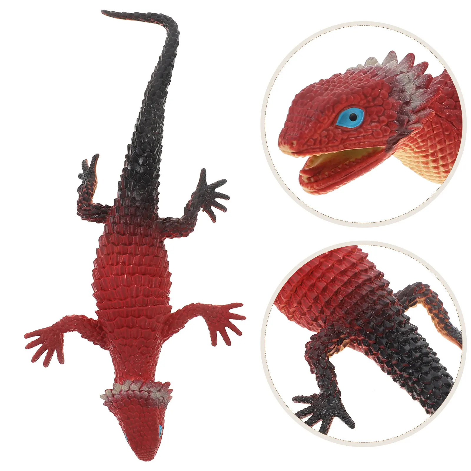 

Lifelike Vinyl Lizard Collection Realistic Reptile Simulation Animal Figure for Children Education Playroom Decor Party Trick