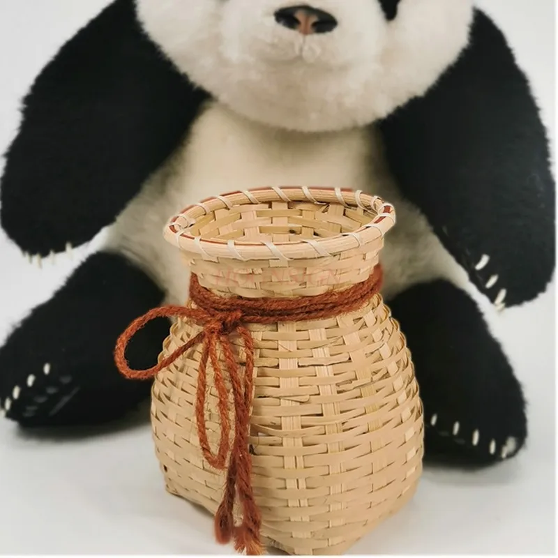 Panier à dos pour chiot, panier à poisson tissé en bambou, modèle oscillant, petits accessoires, tissé à la main