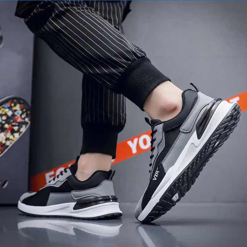 

Низкие весенне-осенние роскошные дизайнерские туфли на массивном каблуке без каблука, мужские кроссовки, синие спортивные модели, распродажа