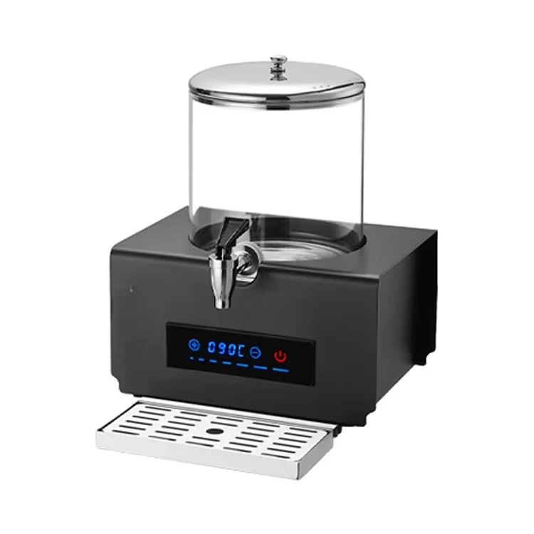 5L single head electric heating juice cauldron touch temperature glass beverage dispenser with faucet