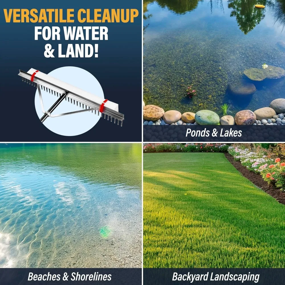 頑丈な湖とビーチ用レーキ