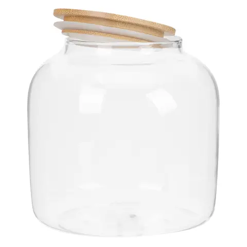 Storage Jars Glass Tea Airtight Food Containers Bamboo Lids Pantry Cereals Canisters Large Glass Jars With Lid Coffee