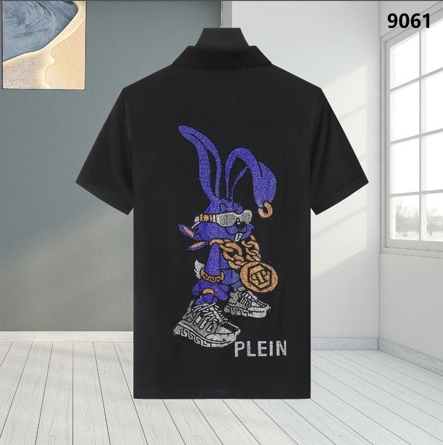 Plein, 2025 été euro - american tide marque à manches courtes PP perçage é chaud crânio de qualité camiseta